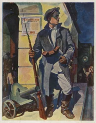 October night of 1917, at Smolny, St Petersburg, c1929